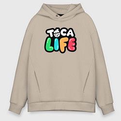 Мужское худи оверсайз Toca Life logo