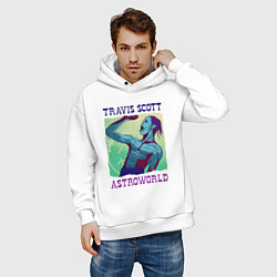 Толстовка оверсайз мужская ASTROWORLD TRAVIS SCOTT Z, цвет: белый — фото 2
