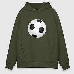 Мужское худи оверсайз Футбольный мяч