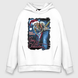 Мужское худи оверсайз Iron Maiden, Merry Christmas