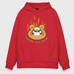 Толстовка оверсайз мужская Guoba Get Them, цвет: красный