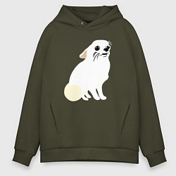 Мужское худи оверсайз Шкодливый Чихуахуа