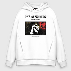 Толстовка оверсайз мужская The Offspring out of control, цвет: белый