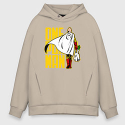 Мужское худи оверсайз Сайтама возвращается из супермаркета One Punch-Man
