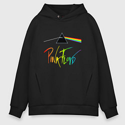 Мужское худи оверсайз PINK FLOYD COLOR LOGO