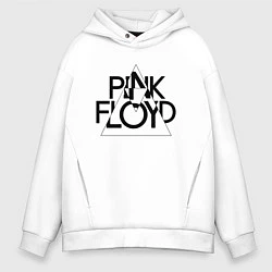 Мужское худи оверсайз PINK FLOYD LOGO ПИНК ФЛОЙД