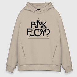 Мужское худи оверсайз PINK FLOYD LOGO ПИНК ФЛОЙД