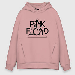 Мужское худи оверсайз PINK FLOYD LOGO ПИНК ФЛОЙД