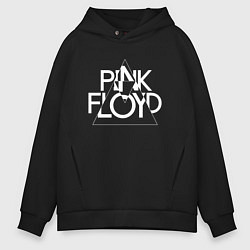 Мужское худи оверсайз PINK FLOYD LOGO ПИНК ФЛОЙД ЛОГОТИП