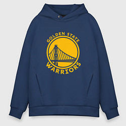Толстовка оверсайз мужская Golden state Warriors NBA, цвет: тёмно-синий