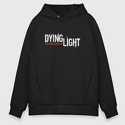 Мужское худи оверсайз GOOD NIGHT AND GOOD LUCK DYING LIGHT