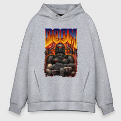 Толстовка оверсайз мужская DOOM 64, цвет: меланж