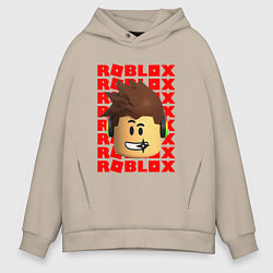 Мужское худи оверсайз ROBLOX RED LOGO LEGO FACE