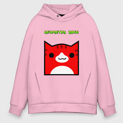 Мужское худи оверсайз Geometry Dash: Cat Skin
