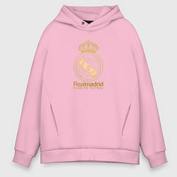 Мужское худи оверсайз Real Madrid gold logo