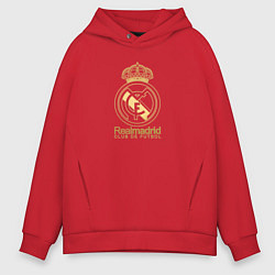 Мужское худи оверсайз Real Madrid gold logo