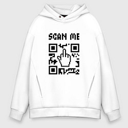 Мужское худи оверсайз Qr-код go away