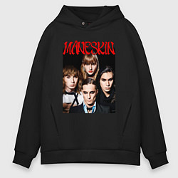 Мужское худи оверсайз MANESKIN POSTER СОСТАВ