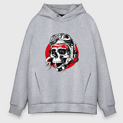 Толстовка оверсайз мужская Pilot kamikadze, цвет: меланж