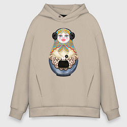 Мужское худи оверсайз Современная матрешка