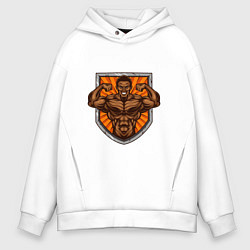 Мужское худи оверсайз Настоящий силач