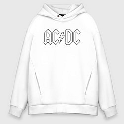 Мужское худи оверсайз ACDC Logo Молния