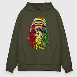 Мужское худи оверсайз Rasta lioN