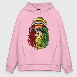 Мужское худи оверсайз Rasta lioN