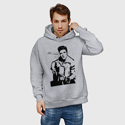 Толстовка оверсайз мужская Elvis, цвет: меланж — фото 2
