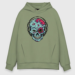 Мужское худи оверсайз Cool skull! Grin!