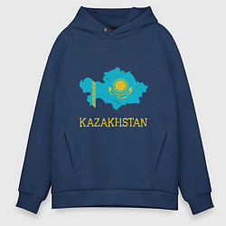 Мужское худи оверсайз Map Kazakhstan