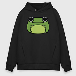 Толстовка оверсайз мужская Frog Lucky, цвет: черный