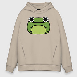 Толстовка оверсайз мужская Frog Lucky, цвет: миндальный