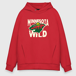 Мужское худи оверсайз Миннесота Уайлд, Minnesota Wild