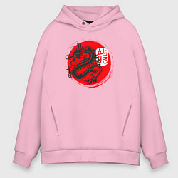 Мужское худи оверсайз Ниндзя дракон Япония