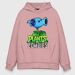 Мужское худи оверсайз Plants vs Zombies Морозный Горох