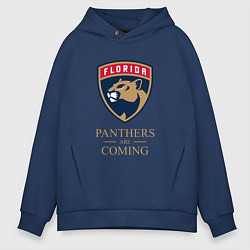 Мужское худи оверсайз Panthers are coming Florida Panthers Флорида Панте