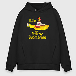 Мужское худи оверсайз On a Yellow Submarine