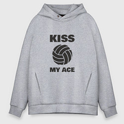 Мужское худи оверсайз Volleyball - Kiss My Ace