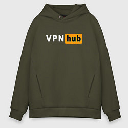 Мужское худи оверсайз VPNHUB ДЛЯ ВЗРОСЛЫХ