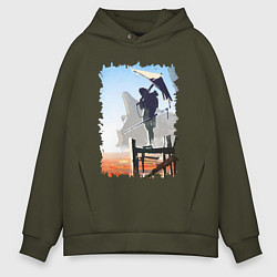 Мужское худи оверсайз Warrior of desert