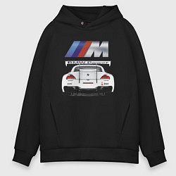 Толстовка оверсайз мужская BMW Power Motorsport, цвет: черный