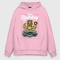 Толстовка оверсайз мужская Rudeboy, цвет: светло-розовый