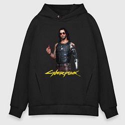 Мужское худи оверсайз Cyberpunk2077 Johnny