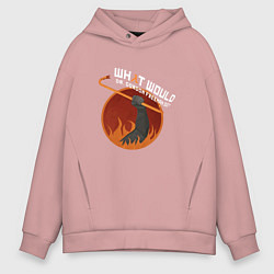 Толстовка оверсайз мужская Escape from City 17, цвет: пыльно-розовый