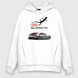 Мужское худи оверсайз Audi quattro Lizard