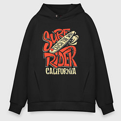 Мужское худи оверсайз Surf rider Catch the wave California