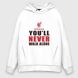 Мужское худи оверсайз Liverpool - Never Walk Alone