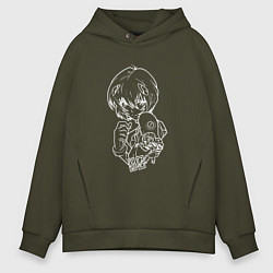 Мужское худи оверсайз Милая Рэй евангилион