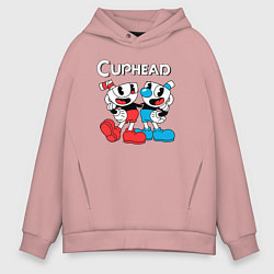 Мужское худи оверсайз Cuphead Чашечки